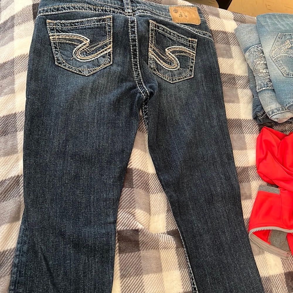 Silver Jean Capri